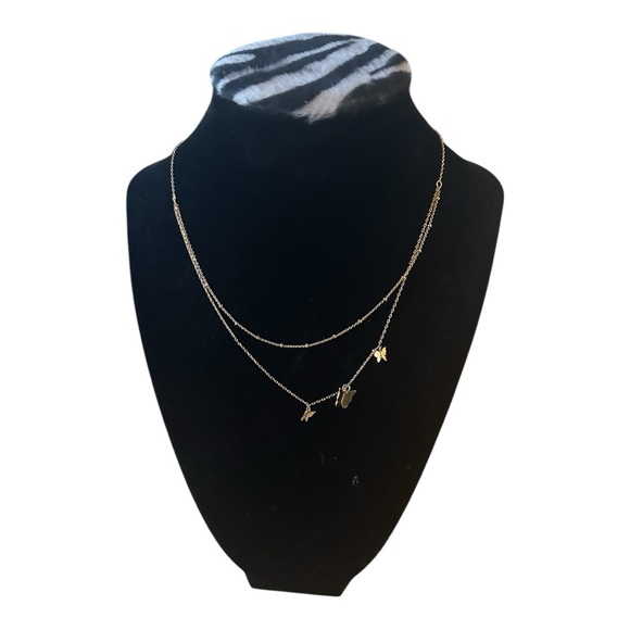 nOir Dainty Layered Butterfly Necklace (NWT) - Picture 5 of 6